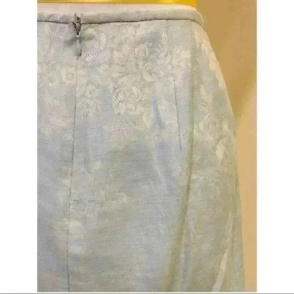 Isabel Nina Skirt 8 Slub Floral Trumpet 55% Linen - Picture 5 of 10